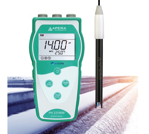 PH231WW ЭКОСТАБ Портативный pH-метр для сточных вод PH231WW ЭКОСТАБ Портативный pH-метр для сточных вод