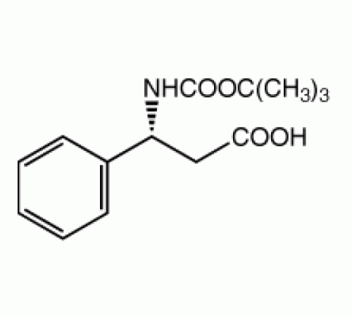 (R)-N-BOC-3-амино-3-фенилпропановая кислота, 95%, 98% ee, Acros Organics, 1г (R)-N-BOC-3-амино-3-фенилпропановая кислота, 95%, 98% ee, Acros Organics, 1г